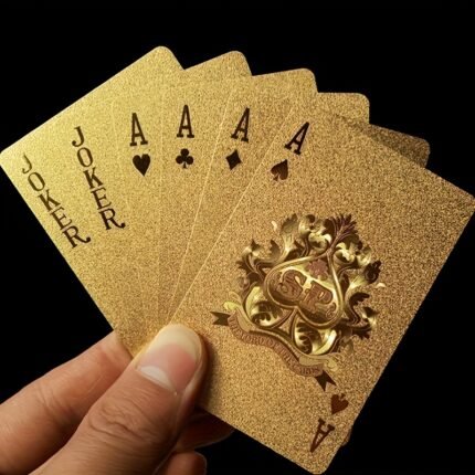 Cartas de Baralho Clássicas de Plástico à Prova D'água, Perfeitas para Festas e Reuniões Familiares.