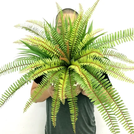 50 / 65 Cm Grande Samambaia Plantas Artificiais de Palmeira Tropical Parede Suspensa Palmeira Plástica Folhas Caindo para Decoração.