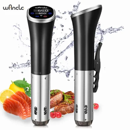 Wancle-Fogão Descartável à Prova D'água Com Display Digital, Fogão Sous Vide, Circulador de Costume LCD Touch, Cozimento Preciso, IPX7, 1100w.