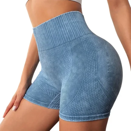 Sem Costura de Malha Nádega Esportes Novos Shorts Correndo Yoga Calças de Fitness Apertado Secagem Rápida Treinamento Yoga Shorts Feminino.