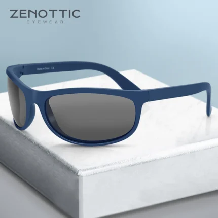 Zenottic Tr-90 Óculos Polarizados Flexíveis de Sol Masculino Desing Esportivo, Ao ar Livre Óculos de Sol Uv400 Pesca Condução Tons.