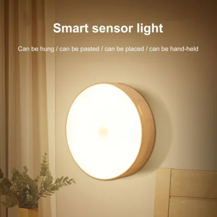 Led Inteligente Sensor do Corpo Humano Night Lamp, Iluminação Automática de Emergência, Carregamento Usb, Sem Fio, Sucção, Uso Luz Noturna.