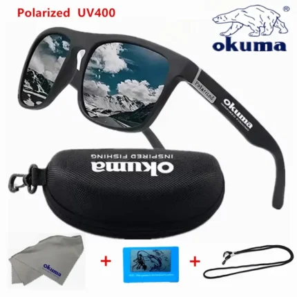 Okuma - Óculos de Sol Polarizados Unissex, Caça Ao ar Livre, Pesca, Condução, Bicicletas, Caixa Opcional, Uv400.