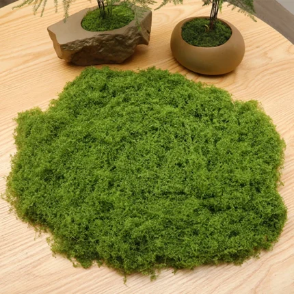 50g Musgo Diy Artesanato Grama Artificial Planta Verde, Para Decorar Vaso De Plantas, Decoração Do Jardim, Mini Paisagem e Outros.
