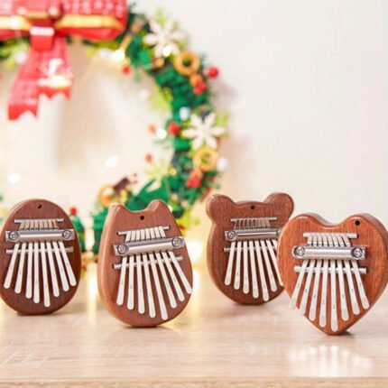 Mini Kalimba de 8 Teclas, Piano de Polegar, Presente para Iniciantes e Amantes da Música. Chaveiro Com Pingente de Instrumento Musical, Acessório Charmoso.