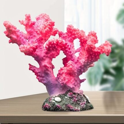 Simulação de Decoração de Coral para Aquário, Plantas de Aquário, Recife de Coral, Ornamento de Coral Artificial para Aquário.