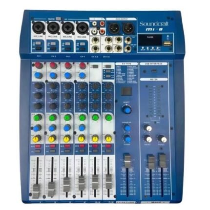 Mesa de Som Soundcraft MI-8 08 Canais USB [F002]