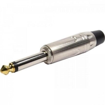 Plug P10 Mono Metal 17mm com Ponta Gold PGPZ0037 Storm - PCT / 10 [F002]