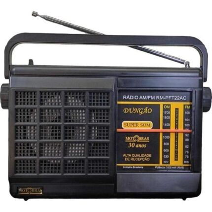 Rádio Portátil Motobras RM-PFT22AC 2 Faixas Preto [F002]