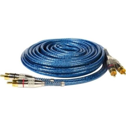 Cabo Blindado 2RCA X 2RCA 5m Azul Storm [F002]