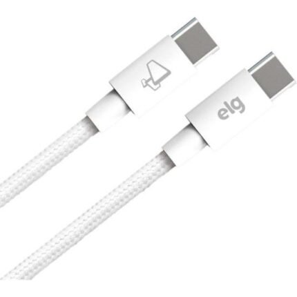 Cabo Tipo C x Tipo C TC602 2 Metros Branco ELG [F002]