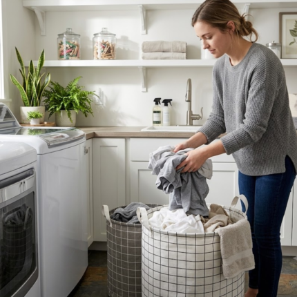 Cesto Dobrável para Roupas Sujas e Organização Multifuncional.