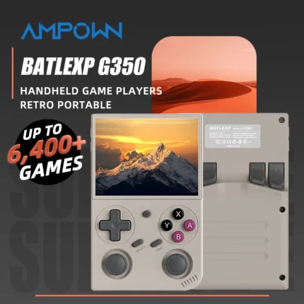 Console Retrô Portátil G350 | 6.400+ Jogos Clássicos | Tela IPS HD | Bateria 7H | Linux | Expansão até 512GB