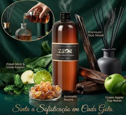 Óleo Essencial Aromatizante Premium 500ml Hilton Hotel – Fragrância Luxuosa de Longa Duração para Casa e Ambientes
