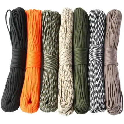 🧗 Corda Paracord 550 4mm – 7 Fios | Resistência 550LB para Camping, Sobrevivência e Outdoor