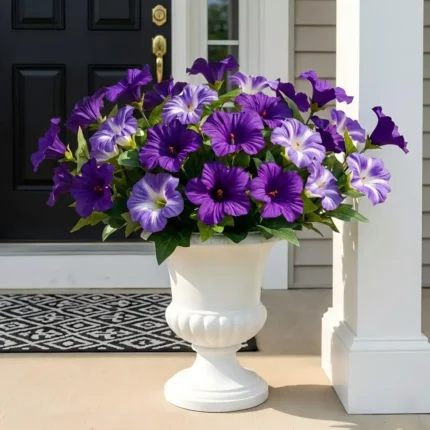 Petúnias Artificiais Realistas para Jardim, Varanda e Decoração.