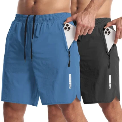 Calções Esportivos Masculinos Verão Para Corrida Academia E Praia.