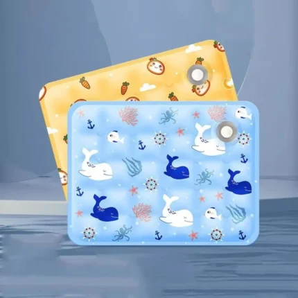 Tapete Refrescante para Pets com Gel – Cama Gelada para Cães e Gatos | Impermeável e Dobrável