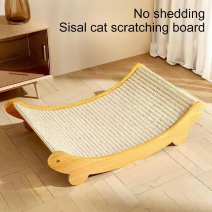 Arranhador de Gato em Sisal Multifuncional – Cama, Sofá e Brinquedo Antiestresse para Gatos Pequenos e Médios.