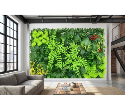 Painel De Parede Com Folhagem Artificial Para Decoração Versátil.